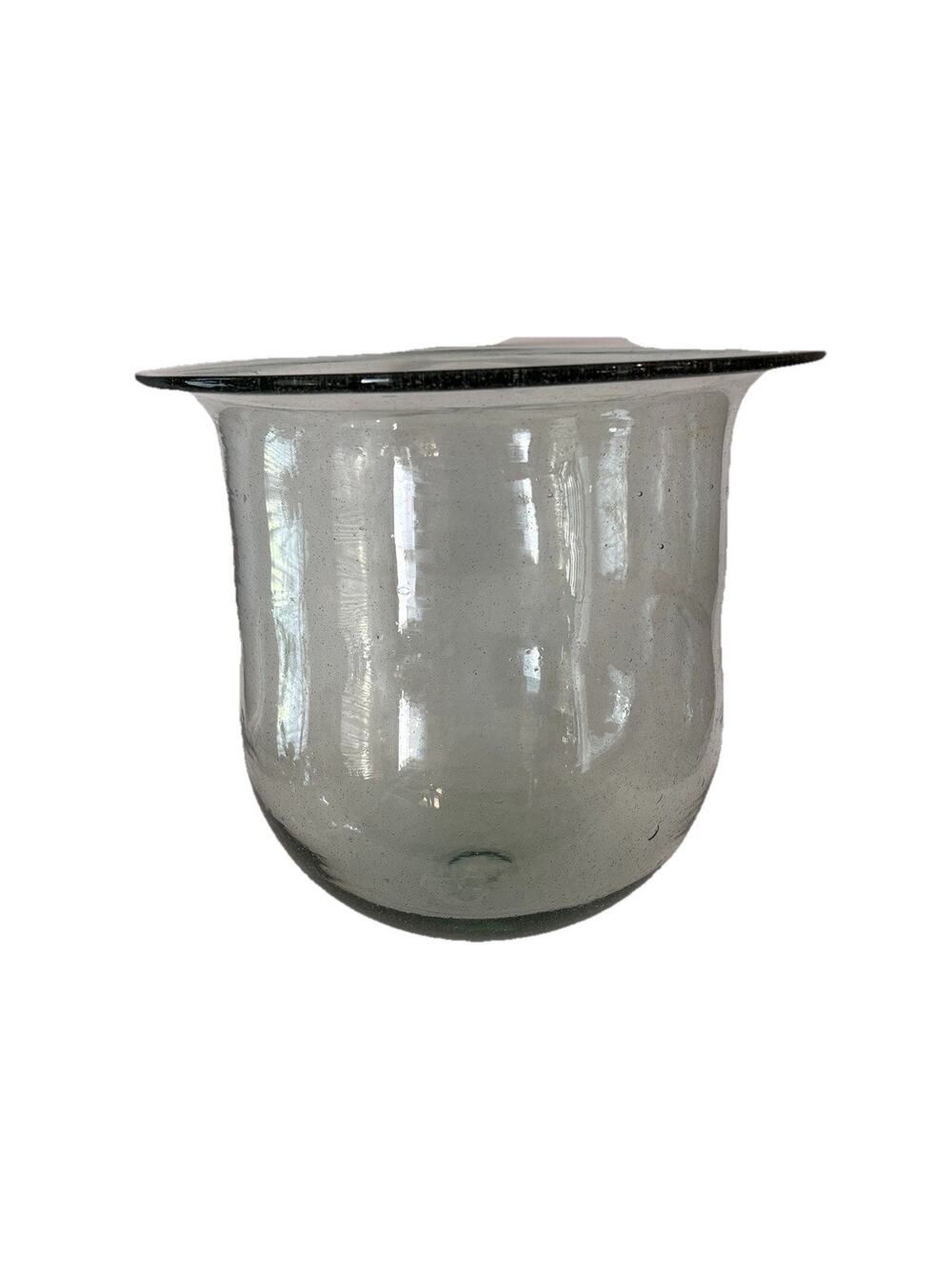 CAL-BEAR Glass Hurricane Replacement Insert Flared Rim Candle Holder 11” Vintage